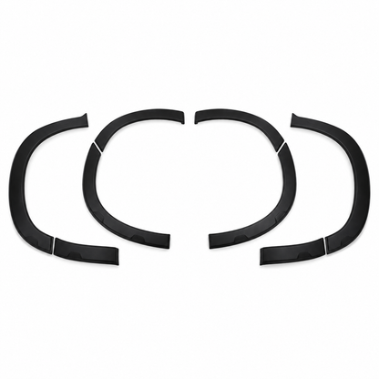 Wheel Arch Trims Fender Flares for Peugeot Partner K9 2018+ Black ABS 8 Pcs Set