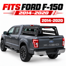 Ford F-150 2014-2020 bed rack, black steel tent roll bar - view 2