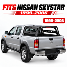 Nissan SkyStar 1999-2006 bed rack, black steel tent roll bar - view 2