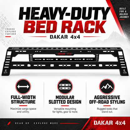 Ford F-150 2014-2020 bed rack, black steel tent roll bar - view 4