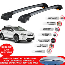 Roof Bar for Subaru Xv 2012-2017 Lockable Roof Rack Cross Bars 2 Pcs Grey