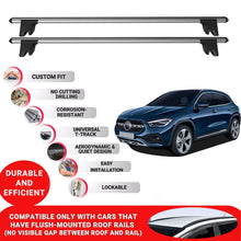 Premium Roof Bars for Mercedes Gla H247 2020-2023 Roof Rack Cross Bars 2 Pcs Grey