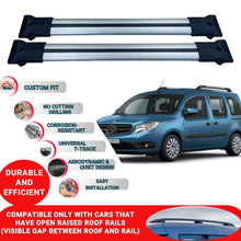 Roof Racks Cross Bars For Mercedes Citan 2013-2020 2 Pcs Grey