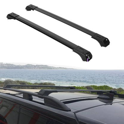 2X Car Roof Rack for Vauxhall Vivaro 2019-2026 Lockable Roof Bars Black