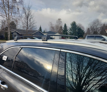 Roof Bars for Vw Passat Alltrack 2015+ Lockable Roof Rack Cross Bar 2 Pcs Black
