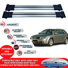 Roof Racks Cross Bars For Audi A4 B6 Avant 2001-2007 2 Pcs Grey