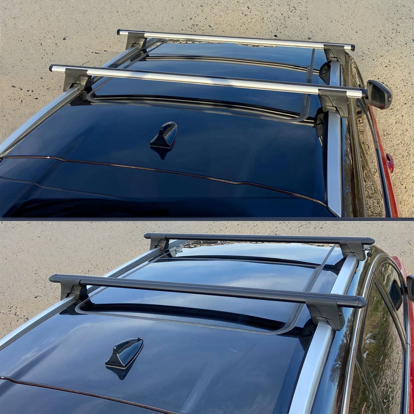 Premium Roof Bars for Audi Q5 Mk1 2008-2017; Lockable Roof Rack Cross Bars 2 Pcs Black
