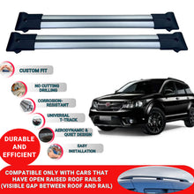 Roof Racks Cross Bars For Fiat Freemont Suv 2011-2015 2 Pcs Grey