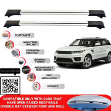 Roof Rack Cross Bars for Land Rover Range Rover Sport 2014-2022 Lockable 2 Pcs Grey