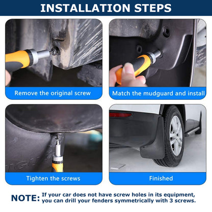 Car Mud Flaps Kit For Renault Kangoo Rubber Splash Guards 4 PCS