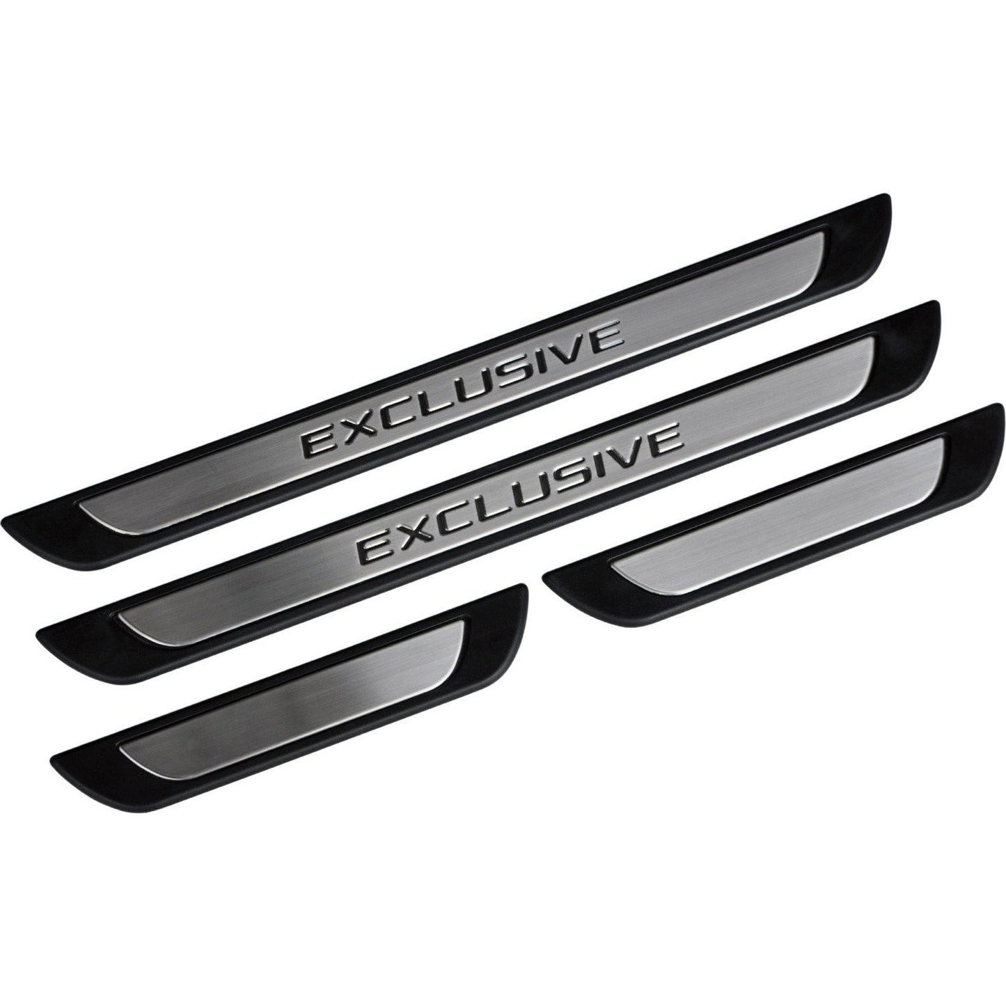 For Fiat 500X Chrome Door Sill Trim Plate Covers Scratch Guard 4 Pcs