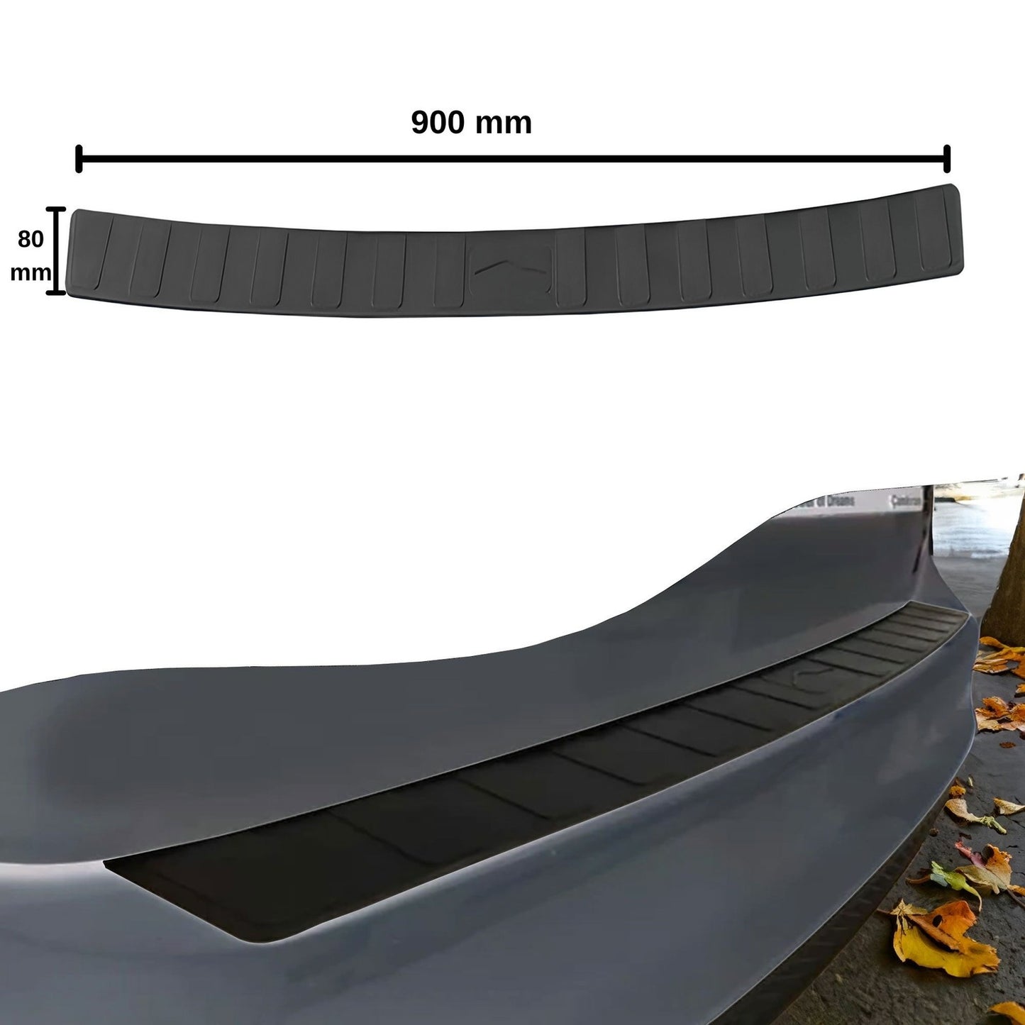 Rear Bumper Protector Guard for Skoda Superb ABS Plastic 900X80MM