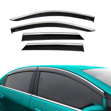 Chrome Car Wind Deflector Set for Peugeot 3008 2017 Onwards - Rain Guard 4 pcs