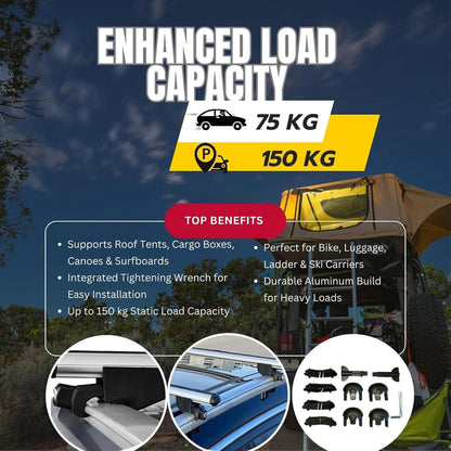 Car Roof Bars for Hyundai Tucson 2018-2022 Roof Rack Cross Bars 2 Pcs Grey