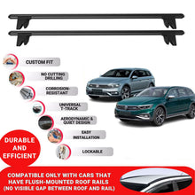 Premium Roof Bars for Vw Passat B8 Alltrack2015-2023 Roof Rack Cross Bars 2 Pcs Black