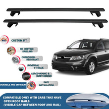 Roof Rack Cross Bars for Fiat Freemont Suv 2011-2015 Rail Carrier for Roof Tents 2 Pcs Black