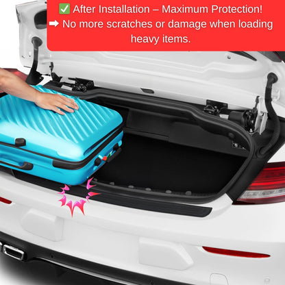 Rear Bumper Protector Guard for VW Passat 2015+ ABS Plastic 750X60MM