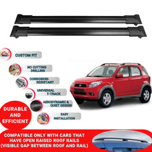 Roof Racks Cross Bars For Daihatsu Terios 2006-2017 2 Pcs Black