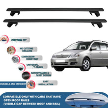 Roof Rack Cross Bars for Toyota Corolla SW 2000-2006 Rail Carrier for Roof Tents 2 Pcs Black