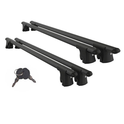 Roof Rack Cross Bars for Mercedes Vito Van 1996-2004 Kayak Roof Rack 4 Pcs Black