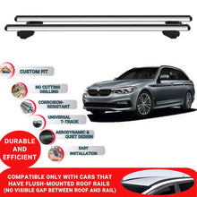 Car Roof Bars for Bmw 5 Series G31 2017+ Roof Rack Cross Bars 2 Pcs Grey
