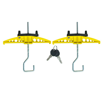 Lockable Ladder Clamp Designed for Roof Rack Cross Bar Placement