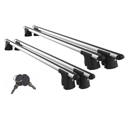 Car Roof Rack Cross Bars for Renault Kangoo 2004-2008 Kayak Roof Rack 4 Pcs Grey