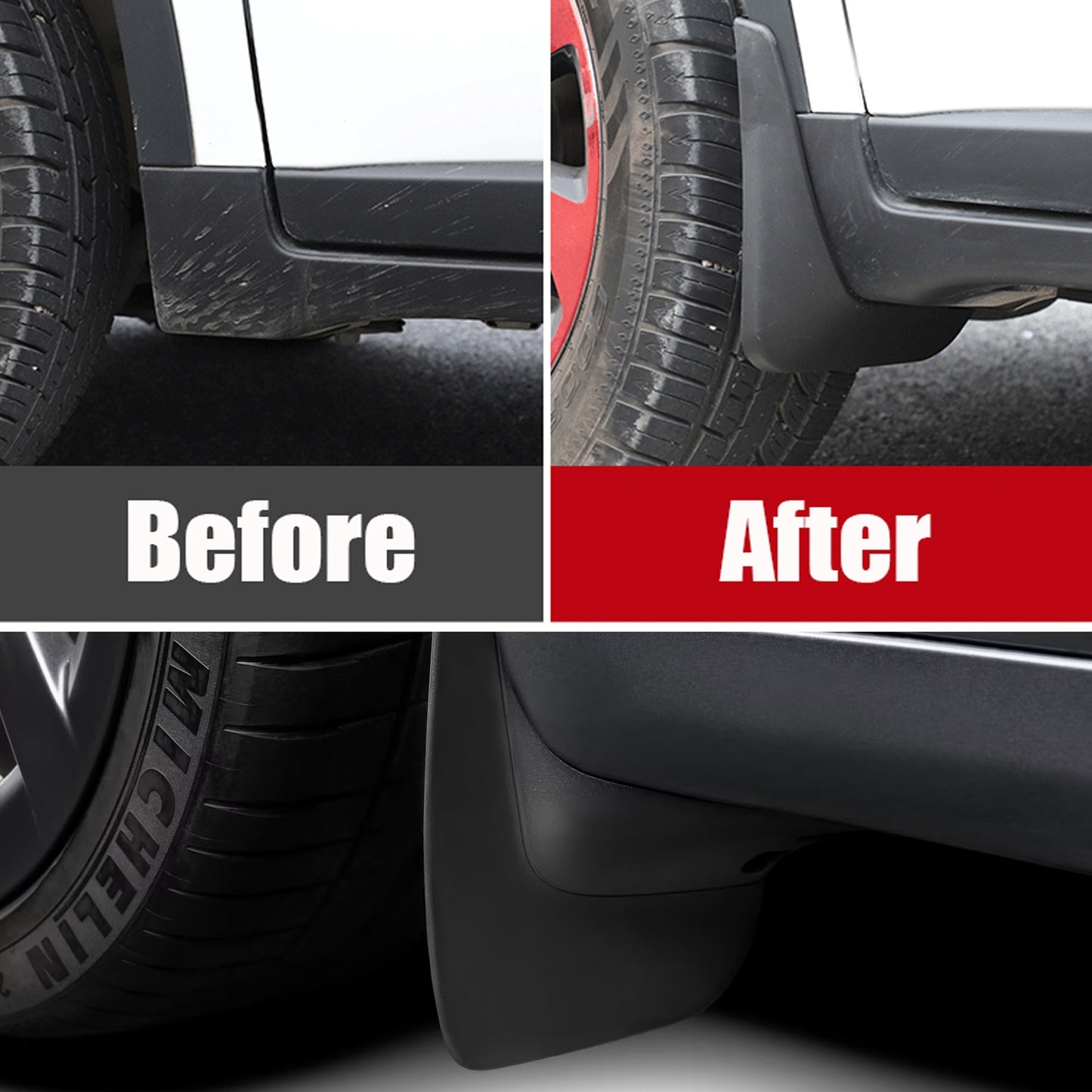 Car Mud Flaps Kit For Dacia Duster 2014-2018 Rubber Splash Guards 4 PCS