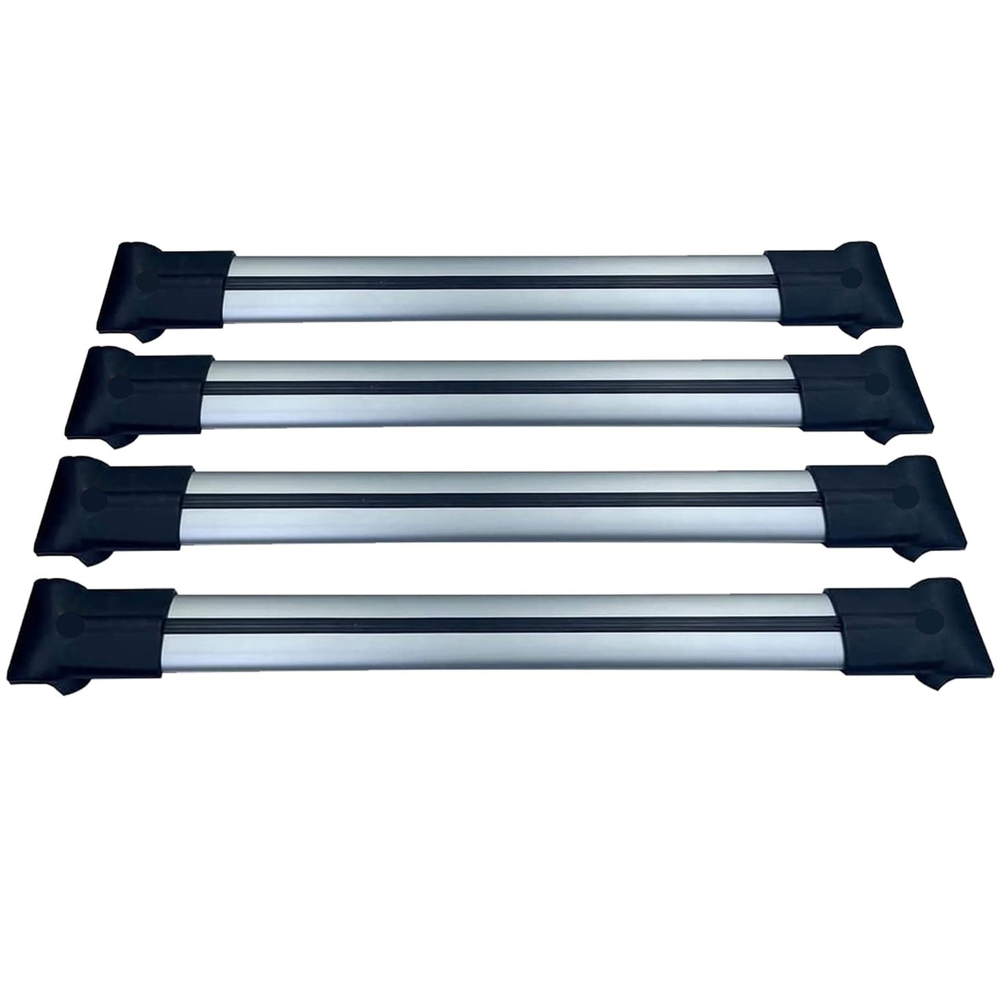 Roof Racks Cross Bars For Vw Caddy 2016-2019 4 Pcs Grey