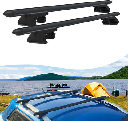 Roof Rack Cross Bars for Volvo XC90 2016-2022 Aluminum Roof Bars 2 Pcs Black