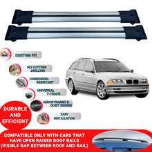 Roof Racks Cross Bars For Bmw 3 Series Estate/Touring E46 1998-2005 2 Pcs Grey