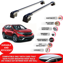Roof Bars Rack for Honda CR-V 2019+ Lockable Rail Carrier 2 Pcs Grey