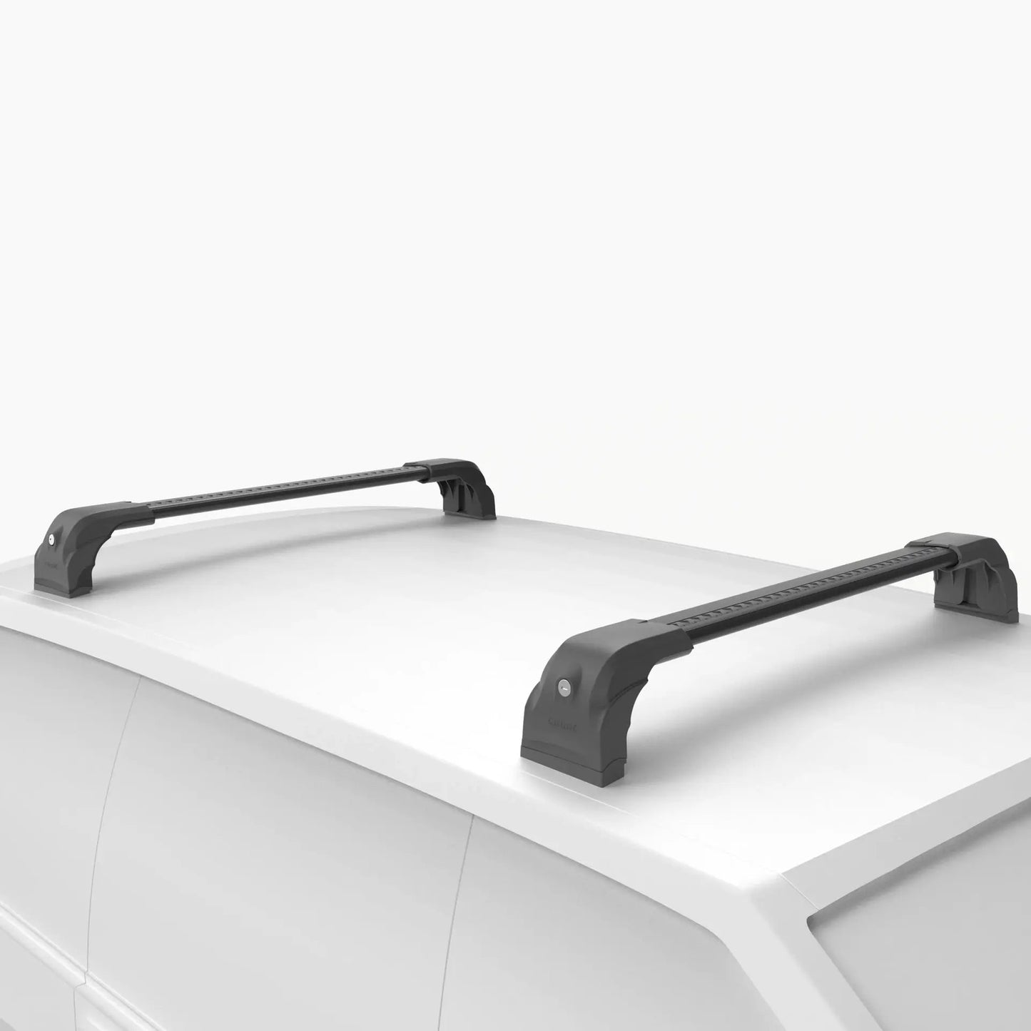 Lockable Roof Bars for Renault Trafic II 2003-2016 | Fixpoint No Roof Rails 2 Pcs Black