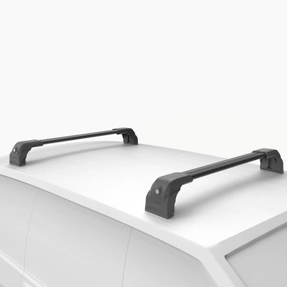 Lockable Roof Bars for Renault Trafic II 2003-2016 | Fixpoint No Roof Rails 2 Pcs Black
