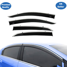 Chrome Window Wind Deflector for Opel Mokka 2012 Onwards Rain Guard Visors 4 pcs