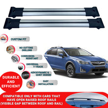 Roof Racks Cross Bars For Subaru Xv 2012-2017 2 Pcs Grey