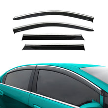 Chrome Car Wind Deflector Set for Nıssan Qashqai 2014 Onwards Rain Guard 4 pcs