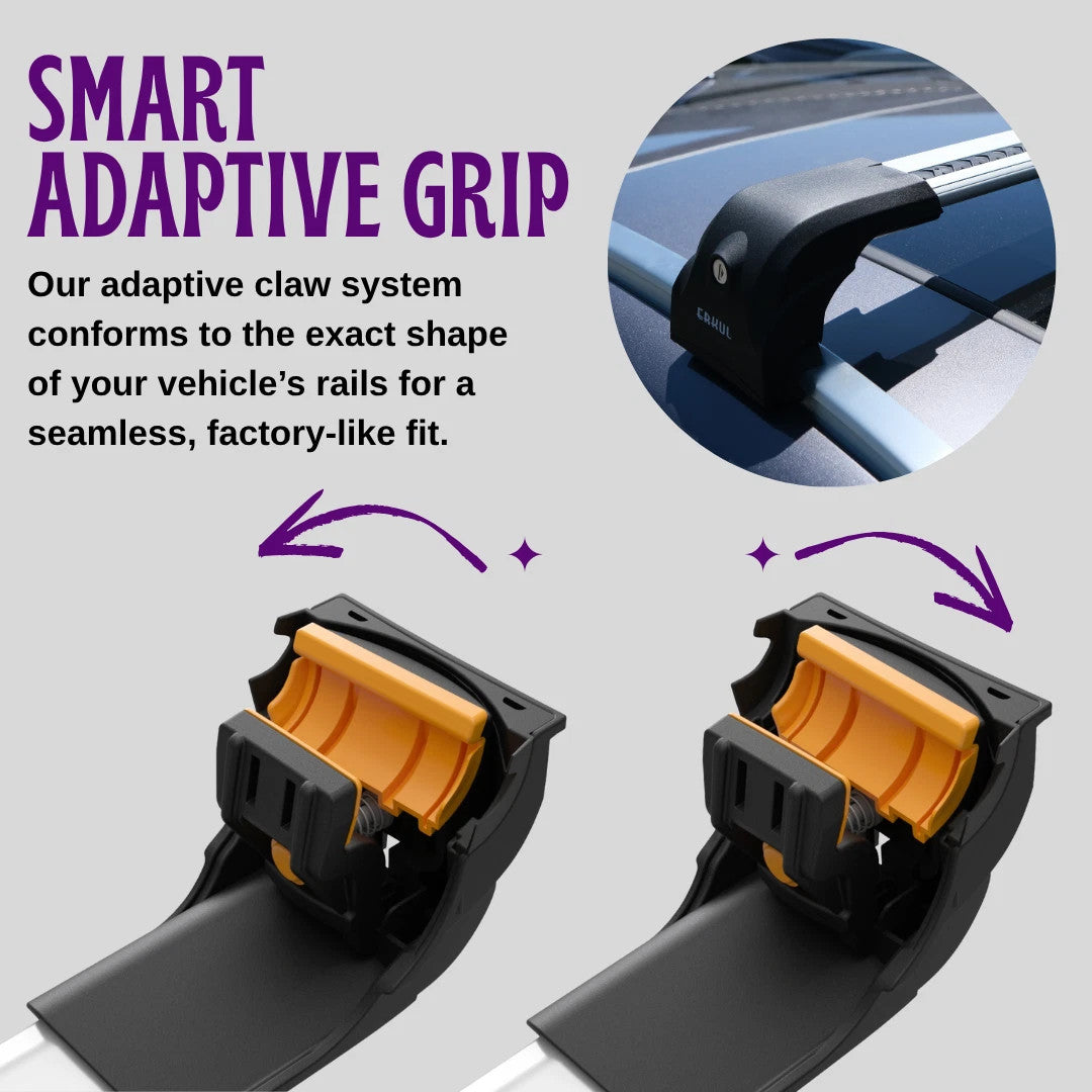 Premium Roof Bars For Mini Clubman Estate 2016-2024 Secure Roof Rack Cross Bar 2 Pcss Grey