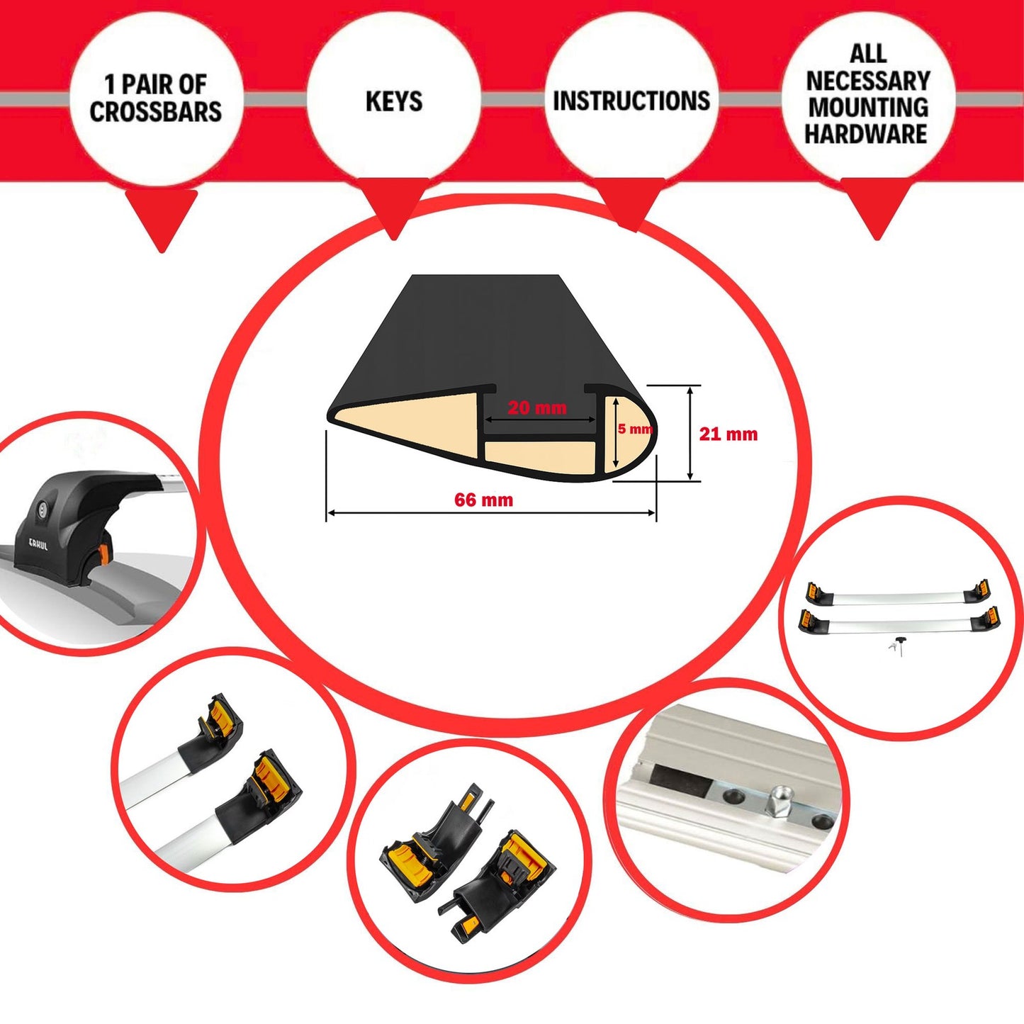 Premium Roof Bars For Genesis Gv60 Suv 2022+ Secure Roof Rack Cross Bar 2 Pcss Grey