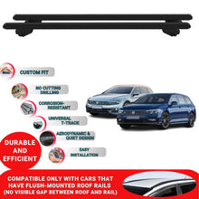 Roof Bars For Vw Passat B8 Variant 2015-2023 Roof Rack Cross Bars 2 Pcs Black