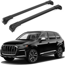 Car Roof Bars for Audi Q7 2016-2025 Lockable Roof Rack Cross Bars 2 Pcs Black