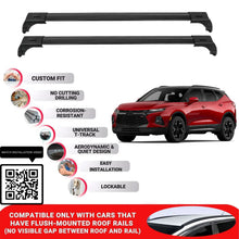 Roof Bars for Chevrolet Blazer 2018+ Lockable Roof Rack Cross Bars 2 Pcs Black