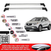 Roof Bars for Buick Encore 2019-2023 Lockable Roof Rack Cross Bars 2 Pcs Grey