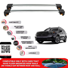 Premium Roof Bars For Subaru Foroster Suv 2024+ Secure Roof Rack Cross Bar 2 Pcss Grey