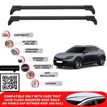 Roof Bars for Genesis Gv60 2022+ Lockable Roof Rack Cross Bars 2 Pcs Black