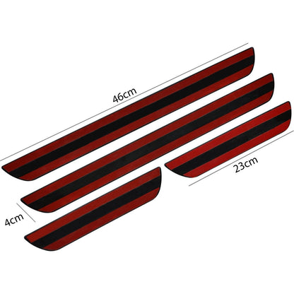 For Opel Combo Chrome Door Sill Trim Plate Covers Scratch Guard 4 Pcs