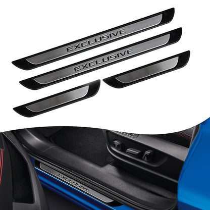 For Vw Passat B8 B8.5 2015 +  Chrome Door Sill Trim Plate Covers Scratch Guard 4 Pcs