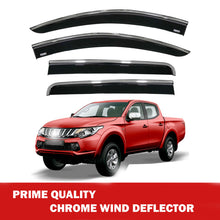 Chrome Window Wind Deflector for Mitsubishi L200 Triton 2015+ Rain Guard Visors