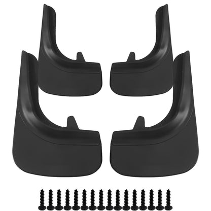 Universal Car Mud Flaps Kit Rubber Splash Guards 4 PCS Black