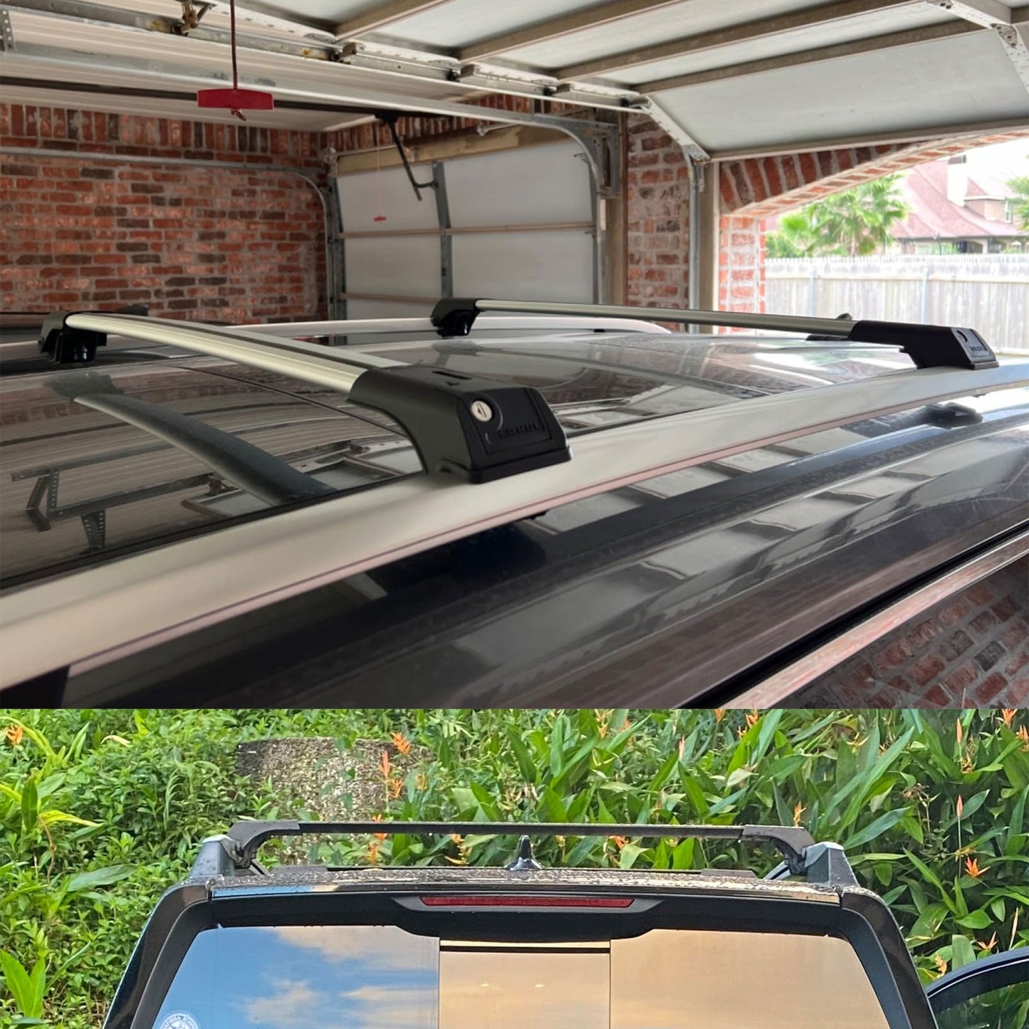 Roof Rack Cross Bars for Honda Pilot 2023 Onwards Lockable Roof Bars 2 Pcs Black